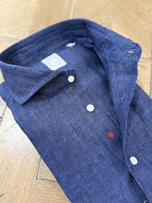 Bolzonella Linen Shirt 6811 - Dark Blue