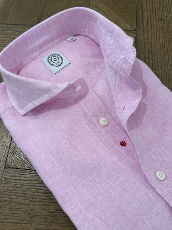 Bolzonella BOLZONELLA Linen Shirt - Light Pink