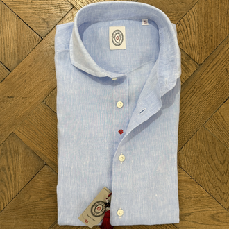 Bolzonella BOLZONELLA Chemise en lin - Bleu Clair