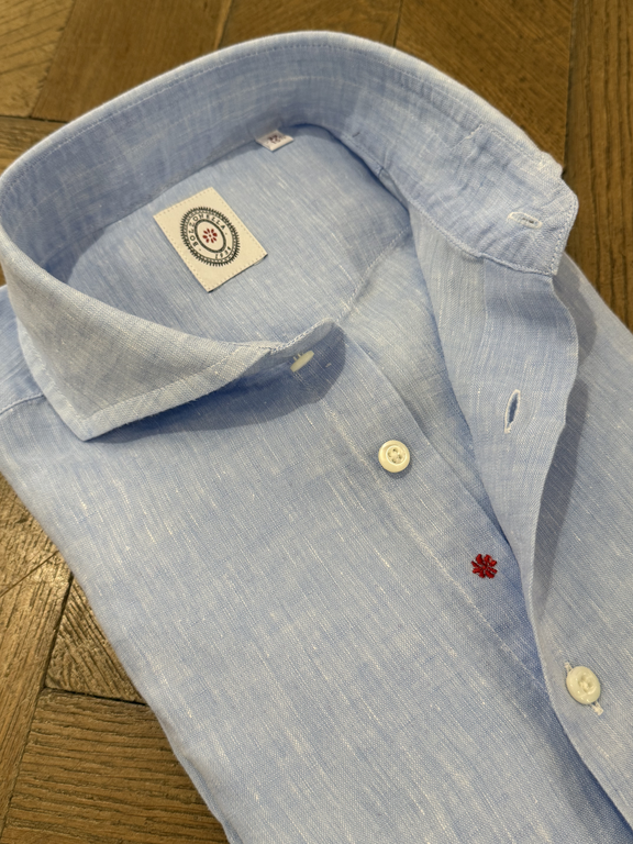 Bolzonella BOLZONELLA Chemise en lin - Bleu Clair