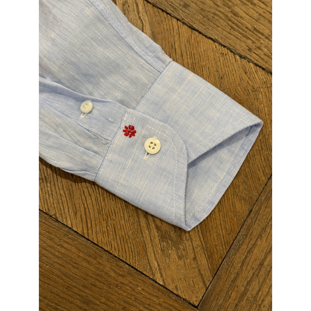Bolzonella Chemise en lin - Bleu Clair