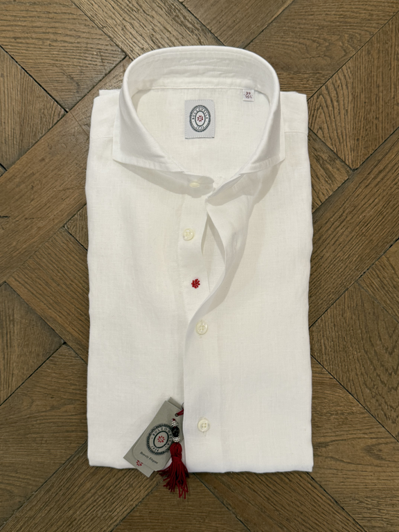 Bolzonella Chemise en lin - Blanc