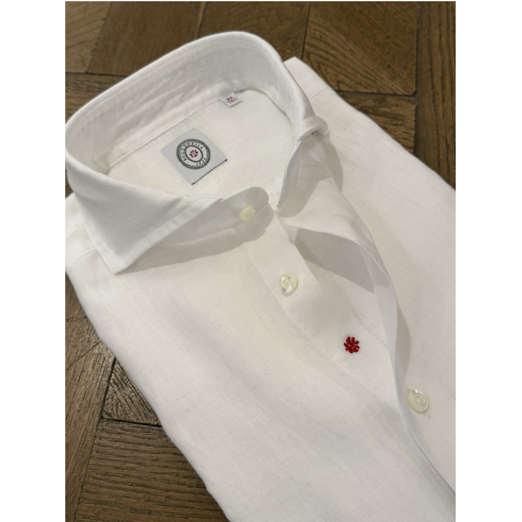Bolzonella Chemise en lin - Blanc