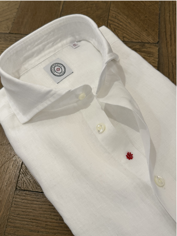 Bolzonella Chemise en lin - Blanc
