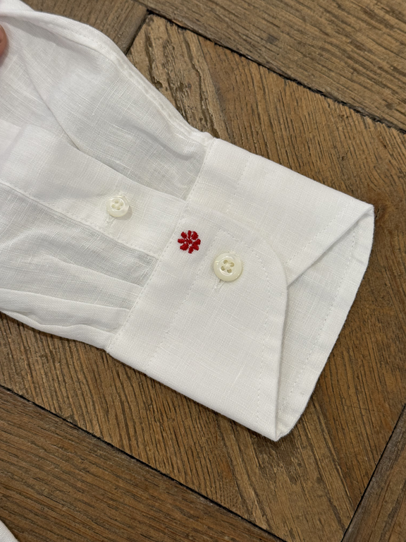 Bolzonella Chemise en lin - Blanc