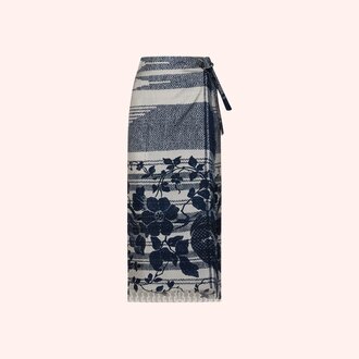 Pierre Louis Mascia Jupe Portefeuille ALOE en soie