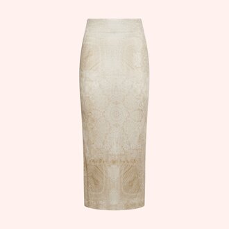 Pierre Louis Mascia Jupe "Penicil" FEBO en soie