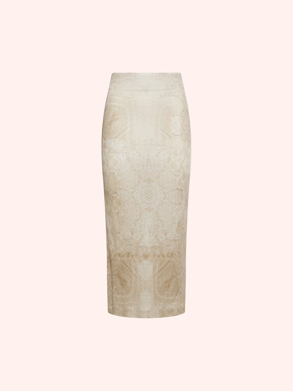 Pierre Louis Mascia FEBO Pencil Skirt in Silk