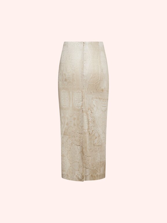 Pierre Louis Mascia FEBO Pencil Skirt in Silk
