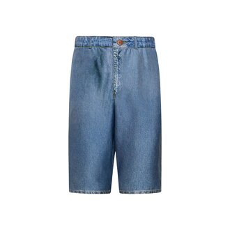 Pierre Louis Mascia Women's BERMUDA Faux-Denim Shorts in Silk
