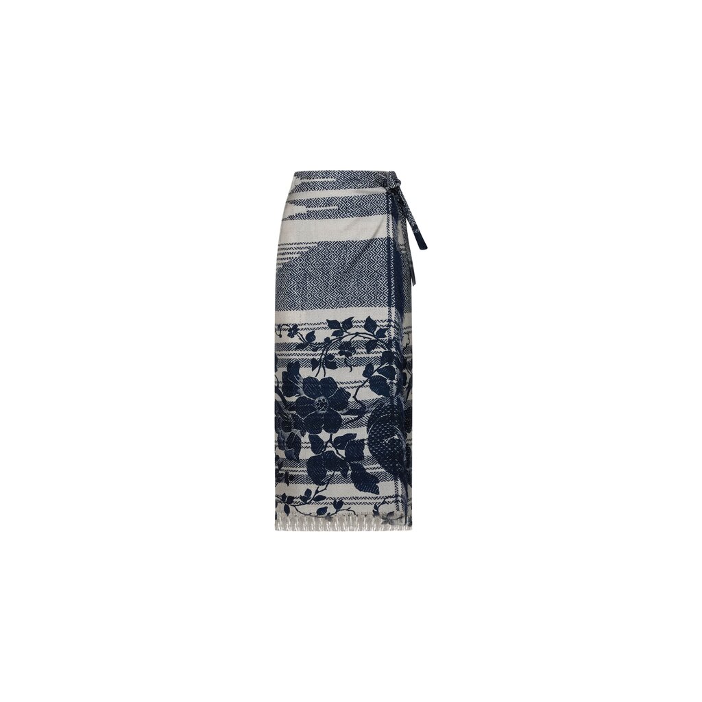 Pierre Louis Mascia Wrap Skirt ALOE in Silk