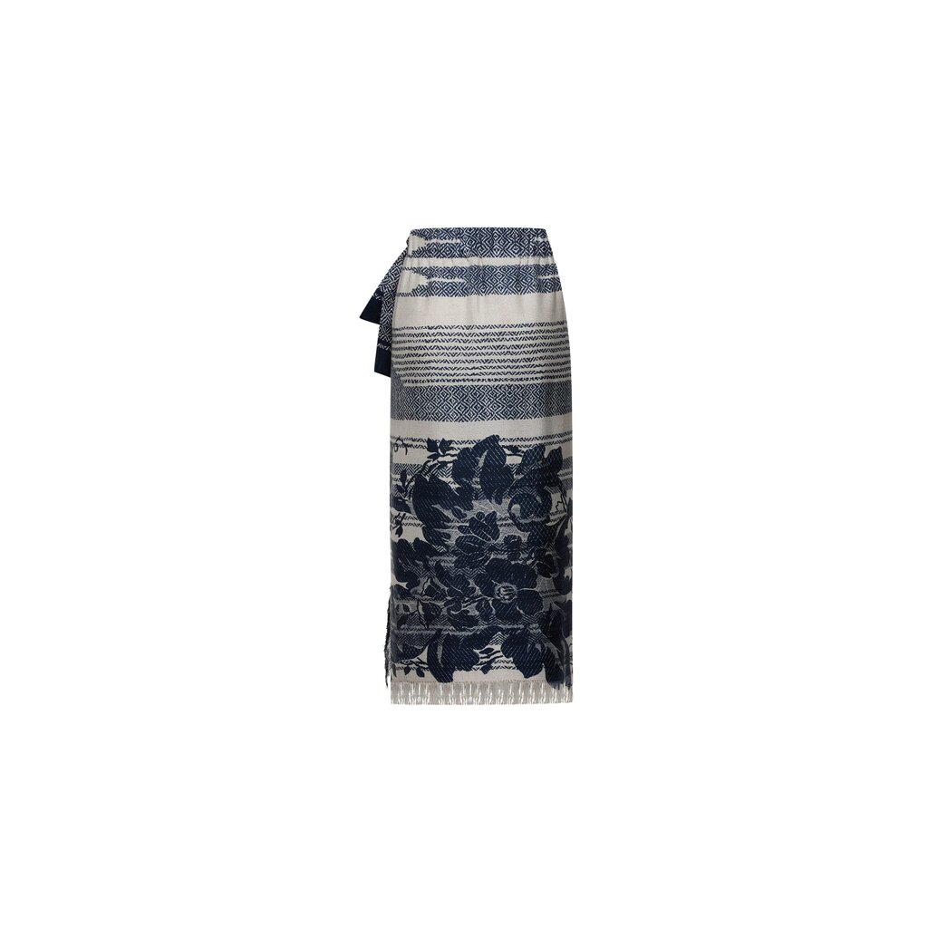 Pierre Louis Mascia Wrap Skirt ALOE in Silk