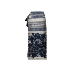 Pierre Louis Mascia Wrap Skirt ALOE in Silk