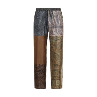 Pierre Louis Mascia Palazzo Pants ALOE in Silk