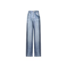 Pierre Louis Mascia Pantalon en faux denim ALOE en soie