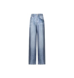 Pierre Louis Mascia Pantalon en faux denim ALOE en soie