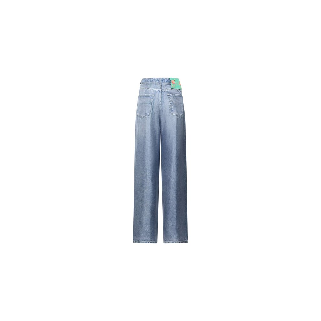 Pierre Louis Mascia Pantalon en faux denim ALOE en soie