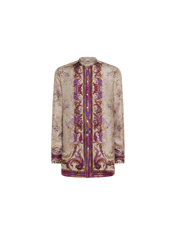 Pierre Louis Mascia Longsleeve Shirt ALOE in Silk