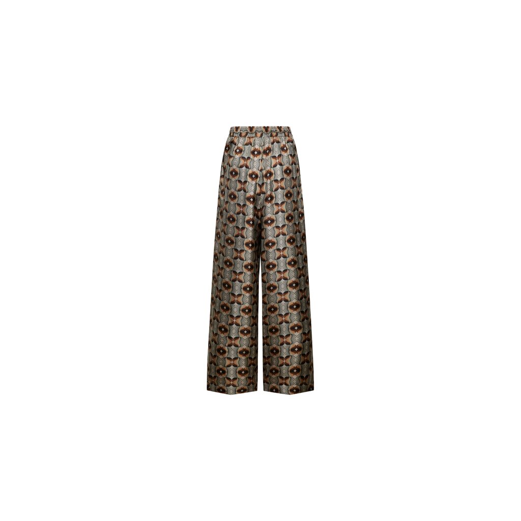 Pierre Louis Mascia Pantalon Palazzo ALOE en soie