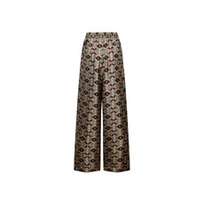 Pierre Louis Mascia Pantalon Palazzo ALOE en soie