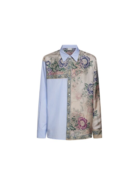 Pierre Louis Mascia Chemise à manches longues ALOMHI en coton/soie
