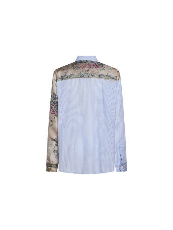 Pierre Louis Mascia Chemise à manches longues ALOMHI en coton/soie