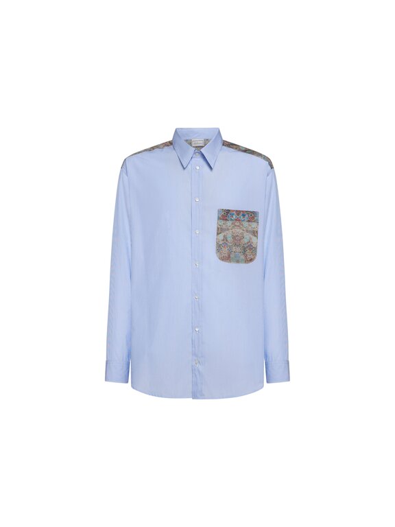 Pierre Louis Mascia Chemise à manches longues ALORHI en coton/soie