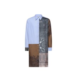 Pierre Louis Mascia Longsleeve Shirt Dress ALORHI in Cotton/Silk