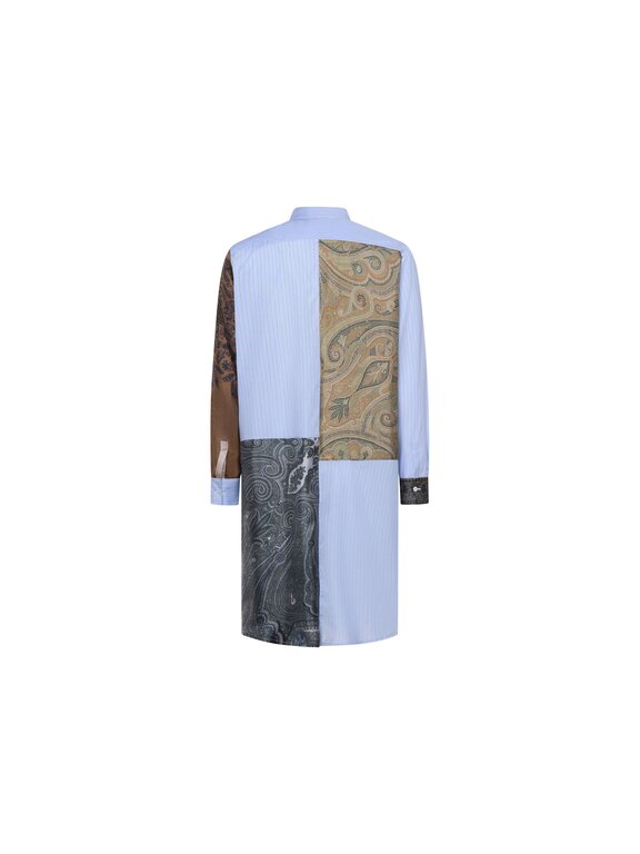 Pierre Louis Mascia Longsleeve Shirt Dress ALORHI in Cotton/Silk