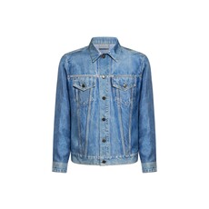 Pierre Louis Mascia Faux-Denim Jacket ALOQHI in Silk