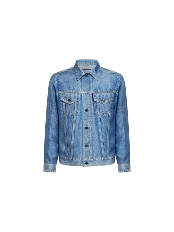 Pierre Louis Mascia Veste faux-denim ALOQHI en soie