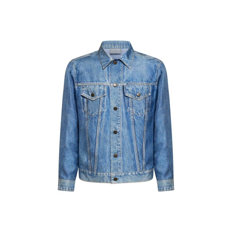 Pierre Louis Mascia Veste faux-denim ALOQHI en soie