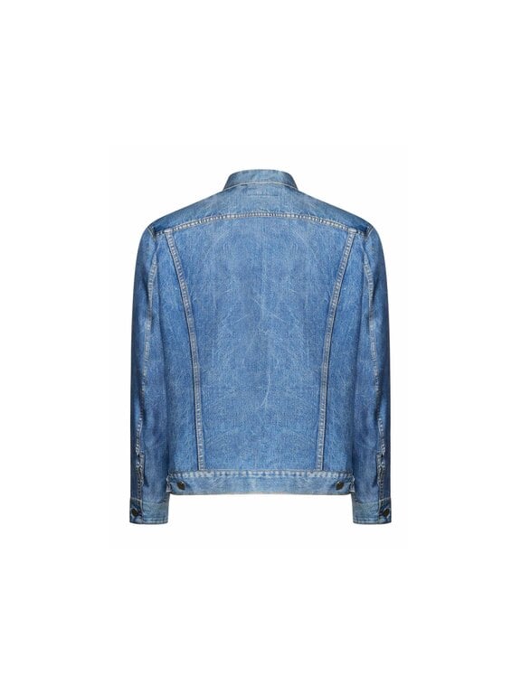 Pierre Louis Mascia Faux-Denim Jacket ALOQHI in Silk