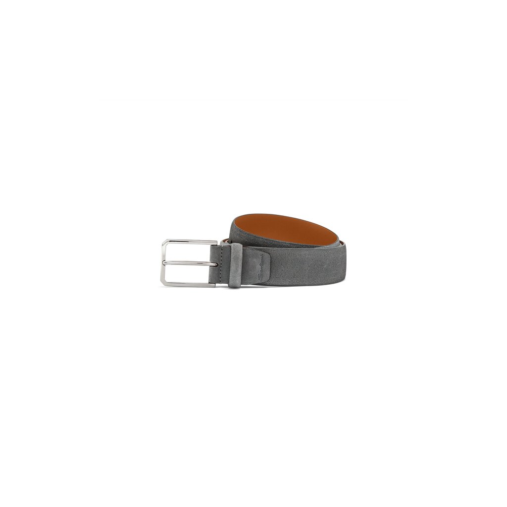 Santoni Ceinture ajustable en daim gris
