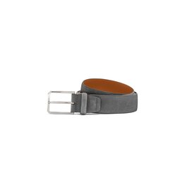 Santoni Grey suede adjustable belt