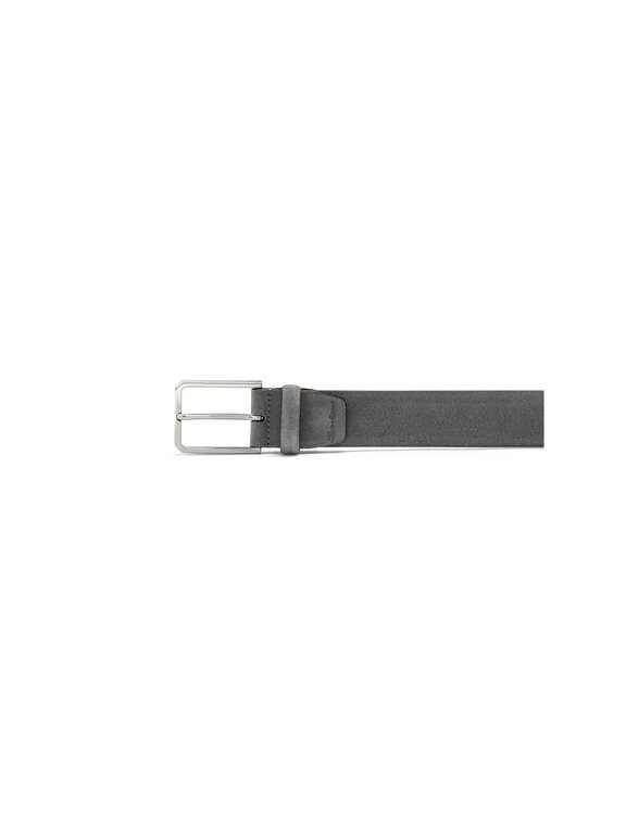 Santoni Grey suede adjustable belt