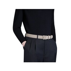 Santoni Men's taupe suede adjustable belt
