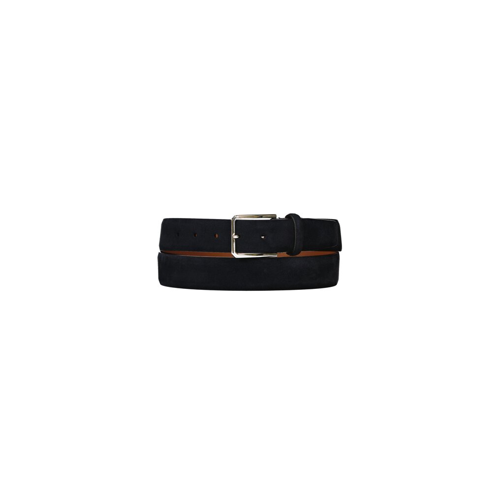 Santoni Dark blue belt in suede