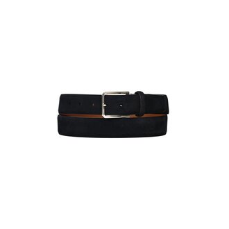 Santoni Dark blue belt in suede