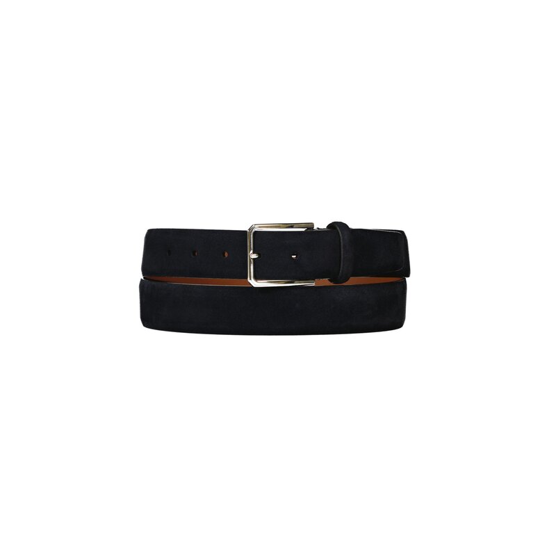 Santoni Dark blue belt in suede