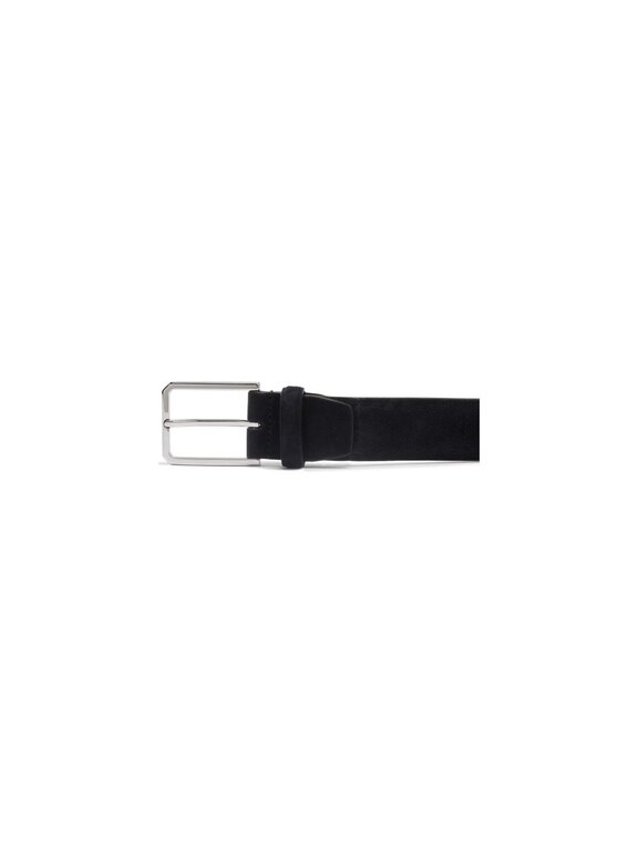 Santoni Dark blue belt in suede