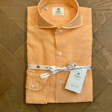 Borrelli Borrelli Shirt Linen Orange SR441061