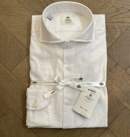 Borrelli Chemise Borrelli Lin Blanc