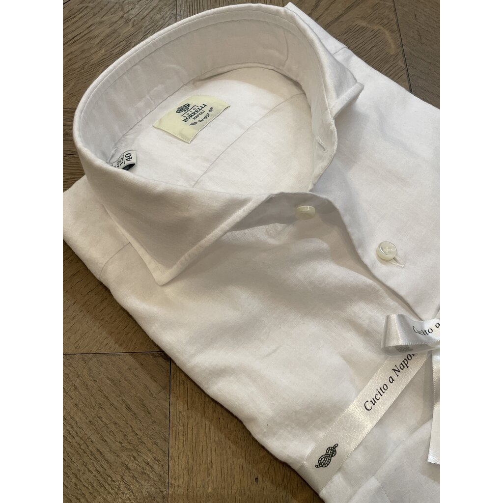 Borrelli Borrelli Shirt Linen White SR441061