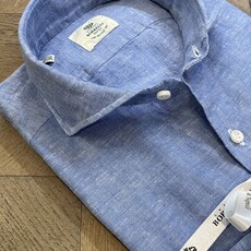 Borrelli Borrelli Shirt Linen Blue SR441061