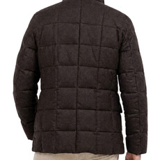 Fay Doudoune courte double front en flanelle cardée