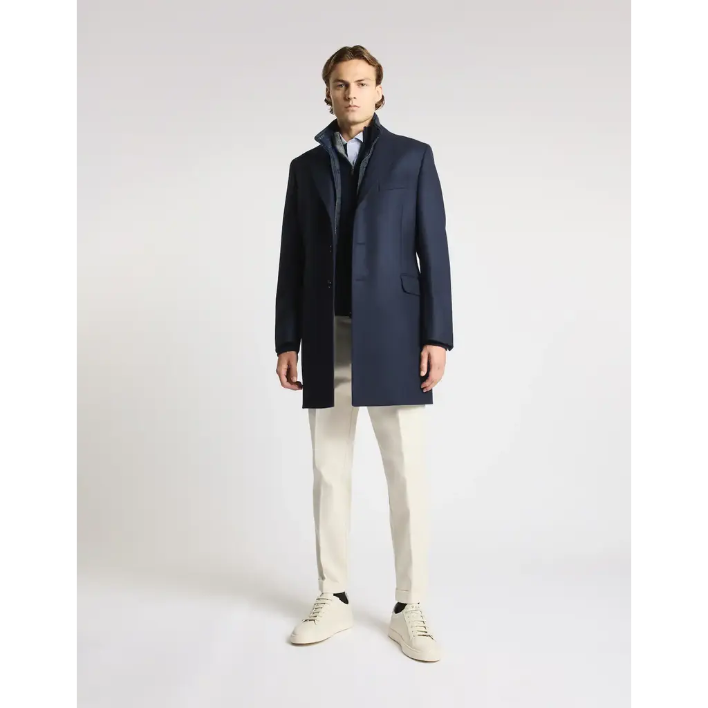 Fay Double Coat in wool and cashmere fabric