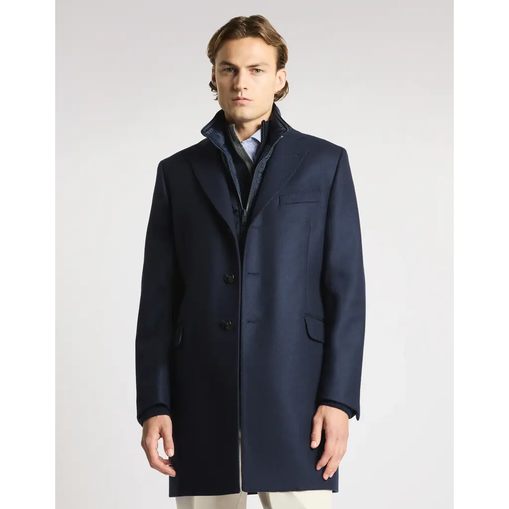 Fay Double Coat in wool and cashmere fabric