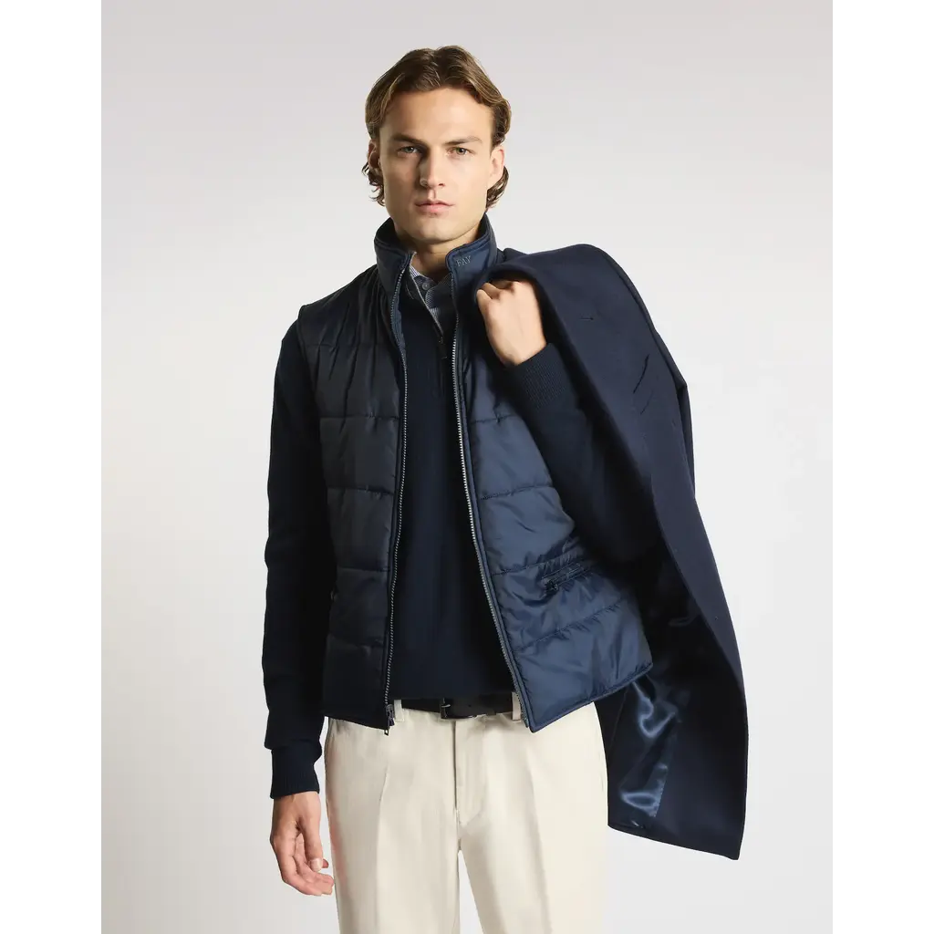 Fay Double Coat in wool and cashmere fabric