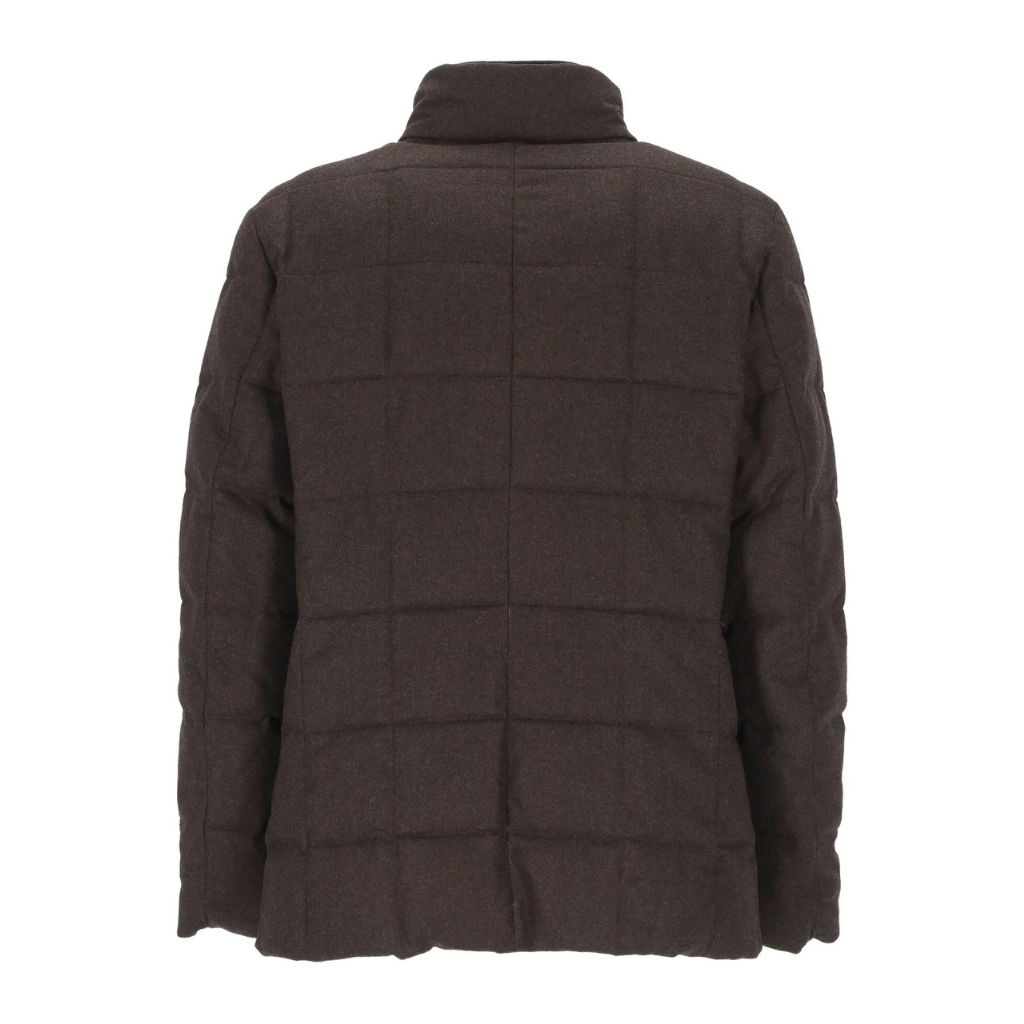 Fay Doudoune courte double front en flanelle cardée